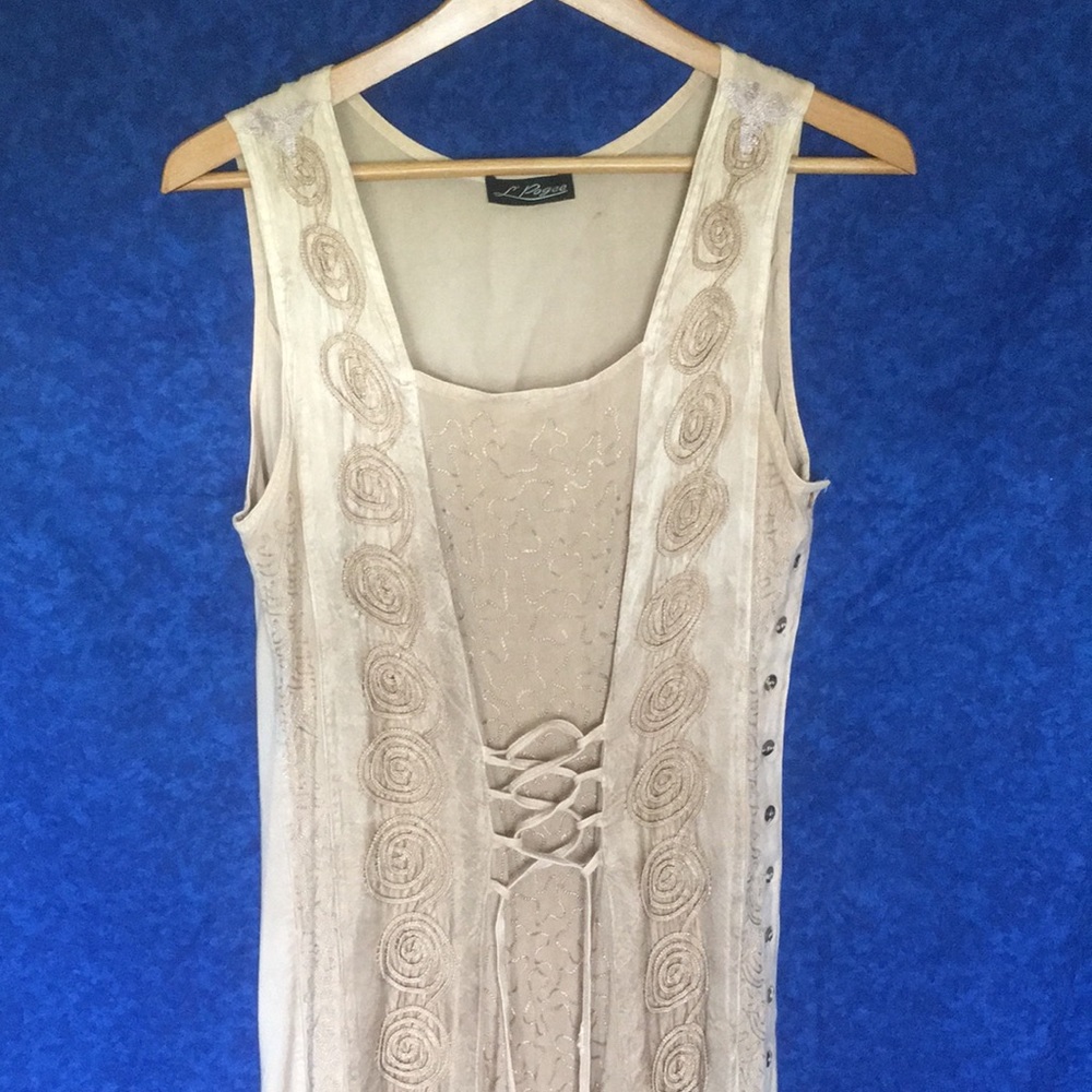 Camel colored boho dress